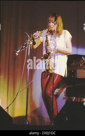 Barbara Thompson en concert au Schwabingerbräu 1982 [traduction automatique] Banque D'Images