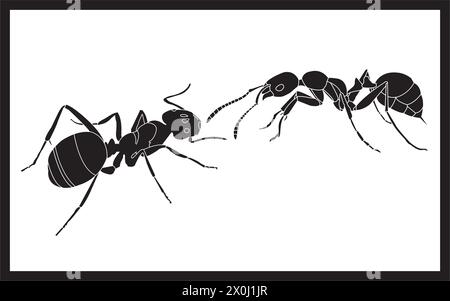 Symbole vectoriel de signe d'icône de fourmi.illustration vectorielle Illustration de Vecteur