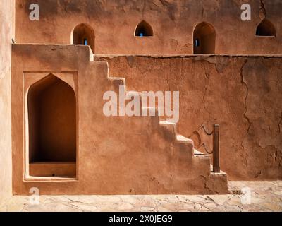 Oman, Jabrin, site du patrimoine mondial de l'UNESCO Château de Jibreen, Banque D'Images