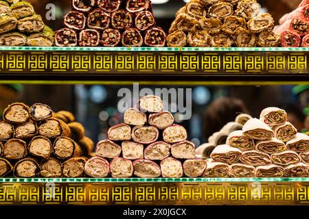 Egypte Bazaar, Misir Carsisi, Spice Bazaar, Istanbul, Turquie, Europe Banque D'Images