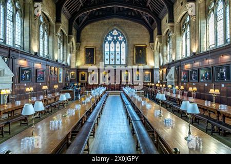 Balliol College Dining Hall, Université d'Oxford, Oxford, Oxfordshire, Angleterre, Royaume-Uni, Europe Banque D'Images