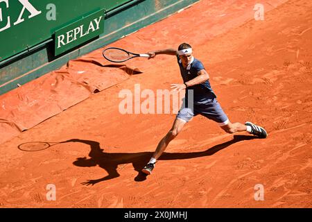 Roquebrune Cap Martin, France. 11 avril 2024. Alexander Zverev lors du Rolex Monte-Carlo ATP Masters 1000 tennis le 11 avril 2024 au Monte Carlo Country Club de Roquebrune Cap Martin, près de Monaco. Photo Victor Joly/DPPI crédit : DPPI Media/Alamy Live News Banque D'Images