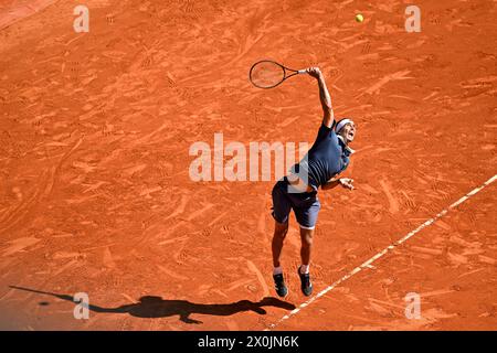 Roquebrune Cap Martin, France. 11 avril 2024. Alexander Zverev lors du Rolex Monte-Carlo ATP Masters 1000 tennis le 11 avril 2024 au Monte Carlo Country Club de Roquebrune Cap Martin, près de Monaco. Photo Victor Joly/DPPI crédit : DPPI Media/Alamy Live News Banque D'Images