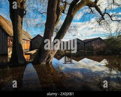 Aube à Dießen am Ammersee Banque D'Images