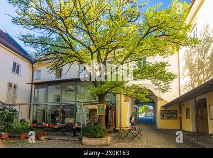 Murnau am Staffelsee, brasserie Brauhaus Griesbräu, vieille ville, Pfaffenwinkel, haute-Bavière, Bavière, Allemagne Banque D'Images