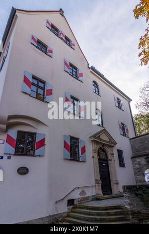 Weilheim in Oberbayern, Château de Weilheim, aujourd'hui bureau des impôts, vieille ville, Pfaffenwinkel, haute Bavière, Bavière, Allemagne Banque D'Images