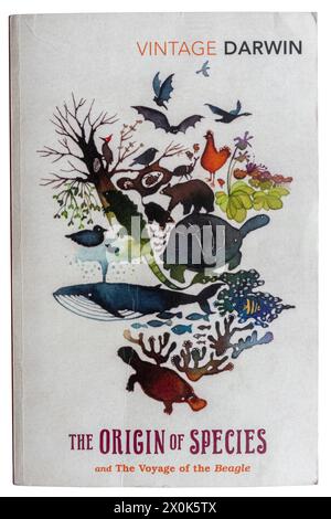 Livre The Origin of Species de Charles Darwin Banque D'Images
