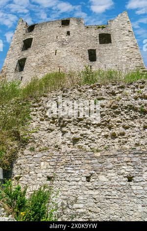 Bösingen - Herrenzimmern, Herrenzimmern château ruines, un château des barons plus tard comtes de Zimmern. Banque D'Images