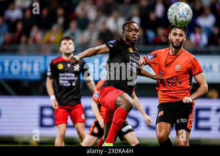 Rotterdam, pays-Bas. 12 avril 2024. ROTTERDAM, PAYS-BAS - 12 AVRIL : lors du match Néerlandais Eredivisie entre l'Excelsior Rotterdam et le FC Volendam au Van Donge & de Roo Stadion le 12 avril 2024 à Rotterdam, pays-Bas. (Photo de Broer van den Boom/Orange Pictures) crédit : Orange pics BV/Alamy Live News Banque D'Images
