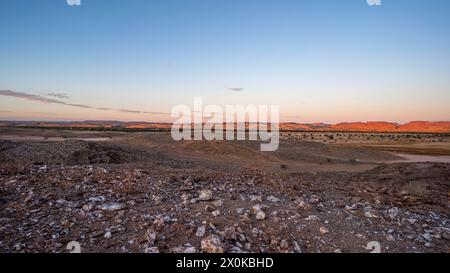 Twyfelfontein à Damaraland, Namibie Banque D'Images