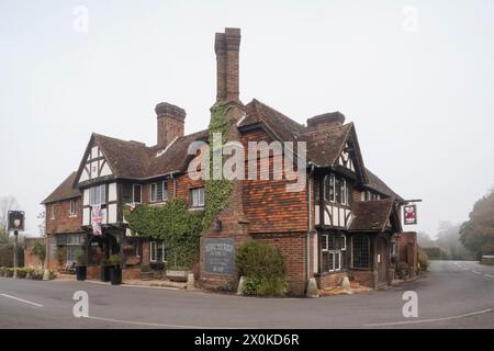 Angleterre, Kent, Edenbridge, Hever, King Henry VIII Pub Banque D'Images