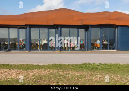 Angleterre, West Sussex, Littlehampton, East Beach Cafe conçu par Thomas Heatherwick Banque D'Images