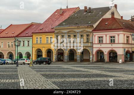 JiÄ'n est une petite ville de la région de Hradec Kralove en République tchèque. Banque D'Images