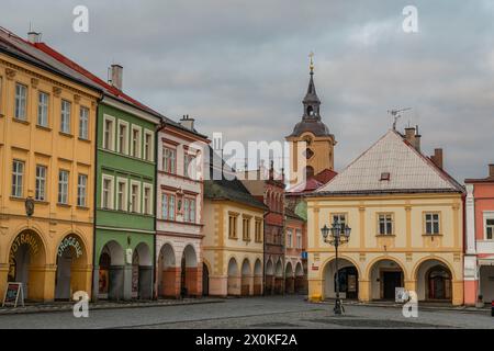 JiÄ'n est une petite ville de la région de Hradec Kralove en République tchèque. Banque D'Images