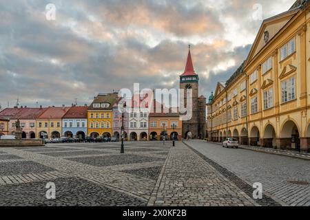 JiÄ'n est une petite ville de la région de Hradec Kralove en République tchèque. Banque D'Images