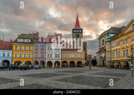 JiÄ'n est une petite ville de la région de Hradec Kralove en République tchèque. Banque D'Images