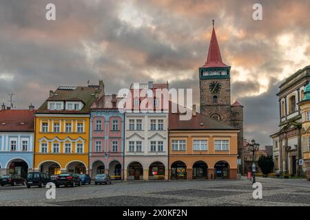 JiÄ'n est une petite ville de la région de Hradec Kralove en République tchèque. Banque D'Images