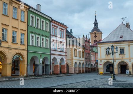 JiÄ'n est une petite ville de la région de Hradec Kralove en République tchèque. Banque D'Images