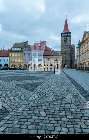 JiÄ'n est une petite ville de la région de Hradec Kralove en République tchèque. Banque D'Images