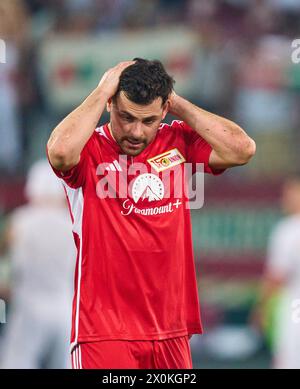 Kevin Volland, Union Berlin 10 sadafter le match FC AUGSBURG - 1. FC Union Berlin le 12 avril 2024 à Augsbourg, Allemagne. Saison 2023/2024, 1.Bundesliga, FCA, Journée 29, 29.Spieltag photographe : ddp images / STAR-images - LA RÉGLEMENTATION DFL INTERDIT TOUTE UTILISATION DE PHOTOGRAPHIES comme SÉQUENCES D'IMAGES et/ou QUASI-VIDÉO - Banque D'Images