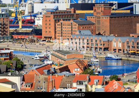 Ville de Wismar, côte de la mer Baltique dans le district de Nordwestmecklenburg dans l'état de Mecklenburg-Poméranie occidentale. Banque D'Images