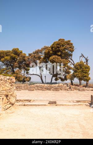 Palais de Phaistos, Archéologie, Iraklio, Héraklion, Crète, île, Grèce Banque D'Images