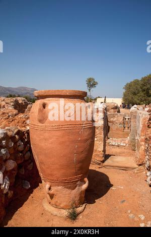 Palais de Malia, Archéologie, Iraklio, Héraklion, Crète, île, Grèce Banque D'Images