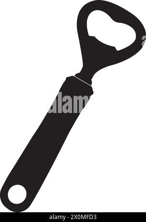 conception de symbole d'illustration vectorielle d'icône d'ouvre-bouteille Illustration de Vecteur