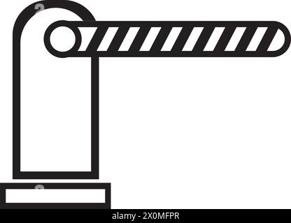 conception de symbole d'illustration vectorielle d'icône de porte de péage Illustration de Vecteur
