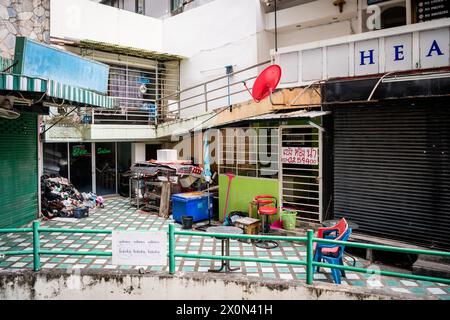 Bars et clubs à soi Diamond off Walking Street, Pattaya, Thaïlande. Banque D'Images