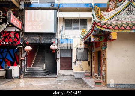 Bars et clubs à soi Diamond off Walking Street, Pattaya, Thaïlande. Banque D'Images