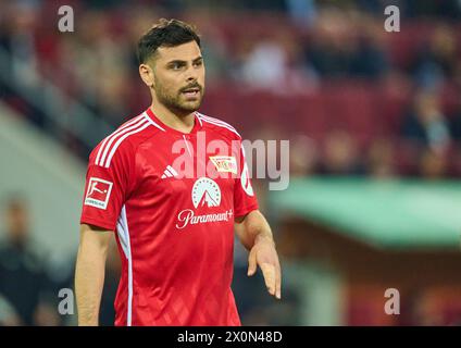 Kevin Volland, Union Berlin 10 dans le match FC AUGSBURG - 1. FC Union Berlin 2-0 le 12 avril 2024 à Augsbourg, Allemagne. Saison 2023/2024, 1.Bundesliga, FCA, Journée 29, 29.Spieltag photographe : ddp images / STAR-images - LA RÉGLEMENTATION DFL INTERDIT TOUTE UTILISATION DE PHOTOGRAPHIES comme SÉQUENCES D'IMAGES et/ou QUASI-VIDÉO - Banque D'Images