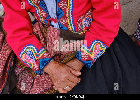 Pérou, province de Cuzco, ville de Lares, carnaval Banque D'Images