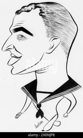 En juillet 1945, le LAM Bernard Parkin sert à bord du HMS Victorious en extrême-Orient dans le cadre des opérations de la Royal Navy contre les forces japonaises. Banque D'Images