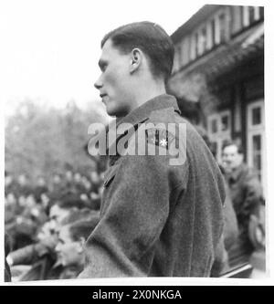 Photographie documentant les activités de l'armée britannique dans le Nord-Ouest de l'Europe de 1944 à 1946, y compris le personnel et l'équipement pendant les opérations d'après-guerre. Banque D'Images