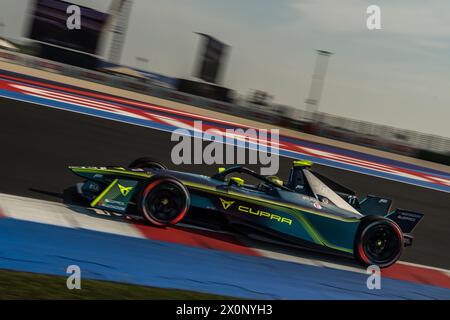 Misano Adriatico, Rimini, Italie. 13 avril 2024. Lucas Di Grassi de l'écurie ABT Cupra Formula E au volant de la séance de qualification au E-prix de Misano, 6ème manche du Championnat du monde de formule E (crédit image : © Luca Martini/ZUMA Press Wire) USAGE ÉDITORIAL SEULEMENT! Non destiné à UN USAGE commercial ! Banque D'Images