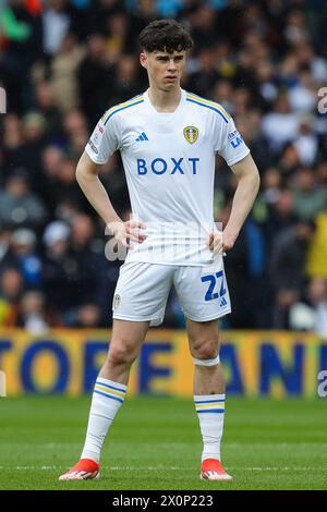 Leeds, Royaume-Uni. 13 avril 2024. Archie Gray de Leeds United lors du match du Sky Bet Championship Leeds United vs Blackburn Rovers à Elland Road, Leeds, Royaume-Uni, 13 avril 2024 (photo par James Heaton/News images) à Leeds, Royaume-Uni le 13/04/2024. (Photo de James Heaton/News images/SIPA USA) crédit : SIPA USA/Alamy Live News Banque D'Images