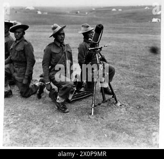 TOURNÉE DE C-IN-C DE LA 10E ARMÉE - négatif photographique , armée britannique Banque D'Images