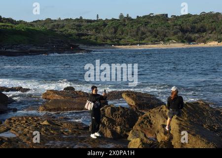 Sydney, Australie. 13 avril 2024. Les touristes visitent la Pérouse. Crédit : SOPA images Limited/Alamy Live News Banque D'Images