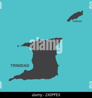 Carte de trinidad illustration vectorielle conception Illustration de Vecteur