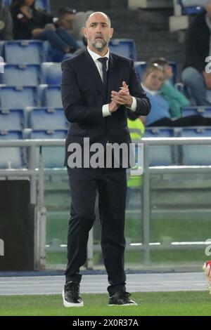 Rome, Italie. 12 avril 2024. Igor Tudor entraîneur de SS Lazio lors du match de Serie A entre SS Lazio vs US Salernitana 1919 au stade Olimpic le 12 avril 2024 à Rome, italie score final 4-1 (crédit image : © Agostino Gemito/Pacific Press via ZUMA Press Wire) USAGE ÉDITORIAL SEULEMENT! Non destiné à UN USAGE commercial ! Banque D'Images