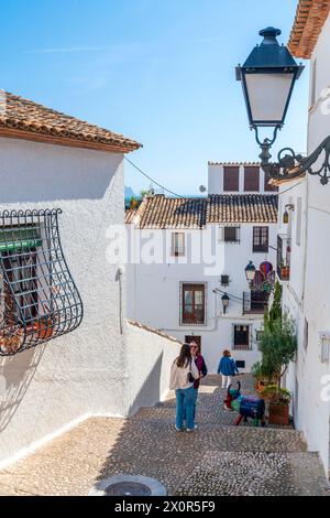 Vieille ville Altea, Comunidad Valenciana, Alicante district, Costa Blanca, Espagne Banque D'Images
