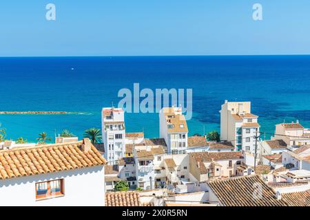 Vieille ville Altea, Comunidad Valenciana, Alicante district, Costa Blanca, Espagne Banque D'Images