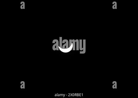 2024-04-08 - total Solar Eclipse à Lancaster, Ontario, Canada Banque D'Images