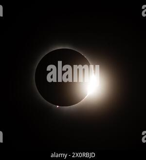 2024-04-08 - total Solar Eclipse à Lancaster, Ontario, Canada Banque D'Images