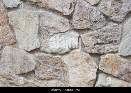 Mur de pierre structurelle de l'ancien bâtiment du siècle dernier. Banque D'Images