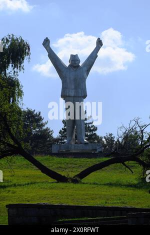 Le monument à Stjepan Filipovic à Valjevo, Serbie. Il était un partisan communiste yougoslave capturé et exécuté en 1942 à Valjevo. Le monument rep Banque D'Images