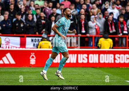 The City Ground, Nottingham, Royaume-Uni. 13 avril 2024. Premier League Football, Nottingham Forest contre Wolverhampton Wanderers ; Matheus Cunha de Wolves Credit : action plus Sports/Alamy Live News Banque D'Images