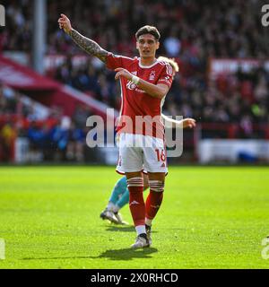 The City Ground, Nottingham, Royaume-Uni. 13 avril 2024. Premier League Football, Nottingham Forest contre Wolverhampton Wanderers ; Nicolas Dominguez de Nottingham Forest Credit : action plus Sports/Alamy Live News Banque D'Images