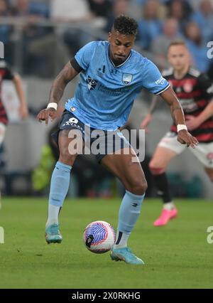 Sydney, Australie. 13 avril 2024. Fabio Gomes du Sydney FC est vu lors du match de la 24e ronde de la saison 2023-24 d'Isuzu UTE A-League entre le Sydney FC et le Western Sydney Wanderers FC qui se tient à l'Allianz Stadium. Score final Sydney FC 2:1 Western Sydney Wanderers. Crédit : SOPA images Limited/Alamy Live News Banque D'Images